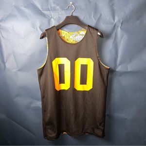 Men's Reversible Medium Black & Graphic Tank Top